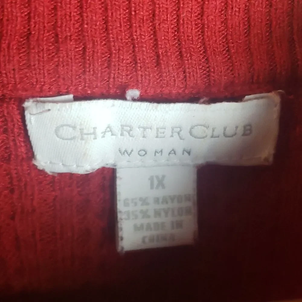 ‎Red Sweater by Charter Club Woman